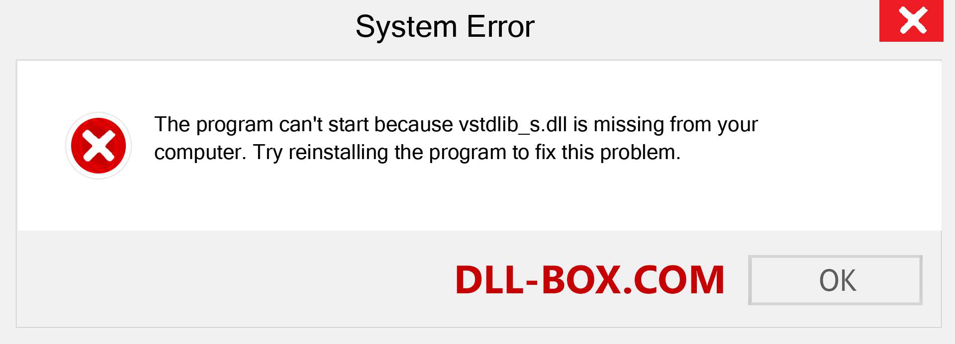  vstdlib_s.dll file is missing?. Download for Windows 7, 8, 10 - Fix  vstdlib_s dll Missing Error on Windows, photos, images